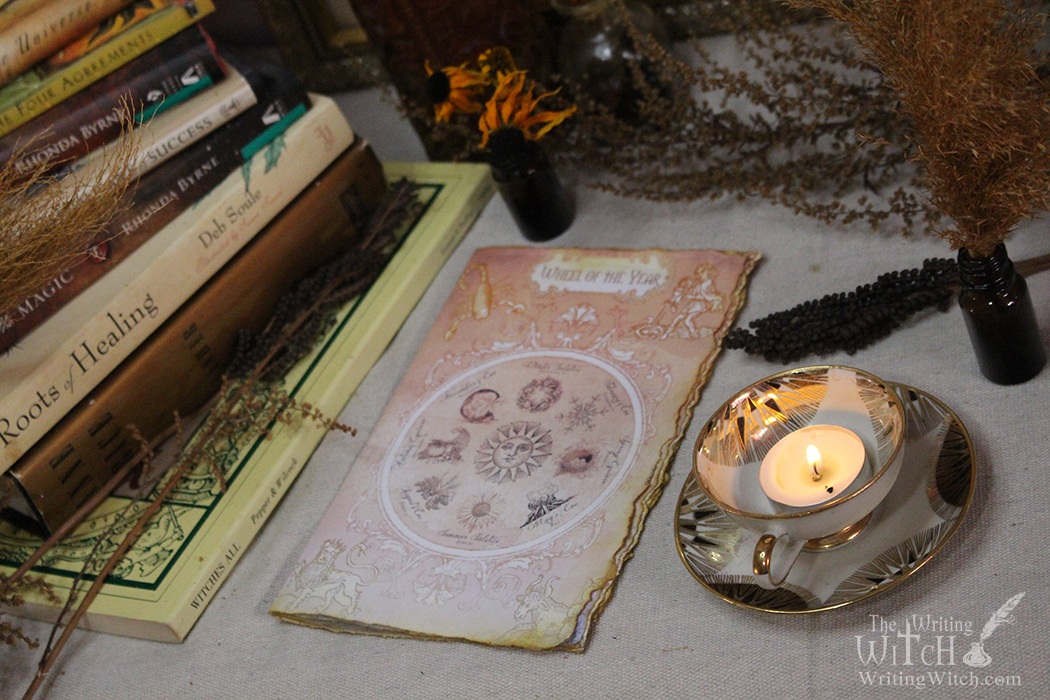 printable wheel of the year grimoire or book of shadows page download