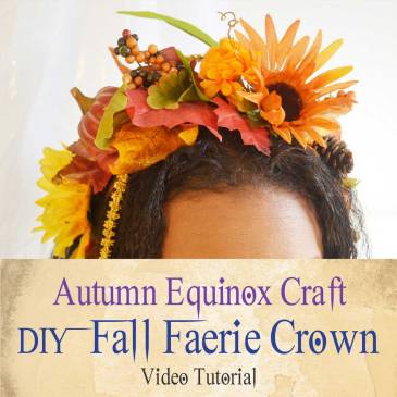 DIY Autumn Crown Craft For Mabon Or Samhain