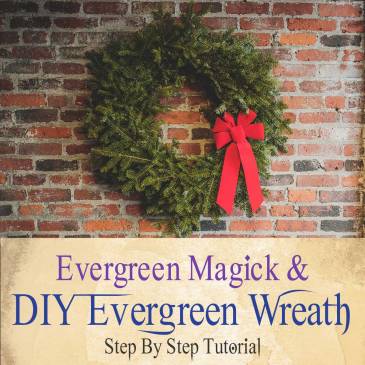 DIY Evergreen Wreath Tutorial For The Winter Solstice