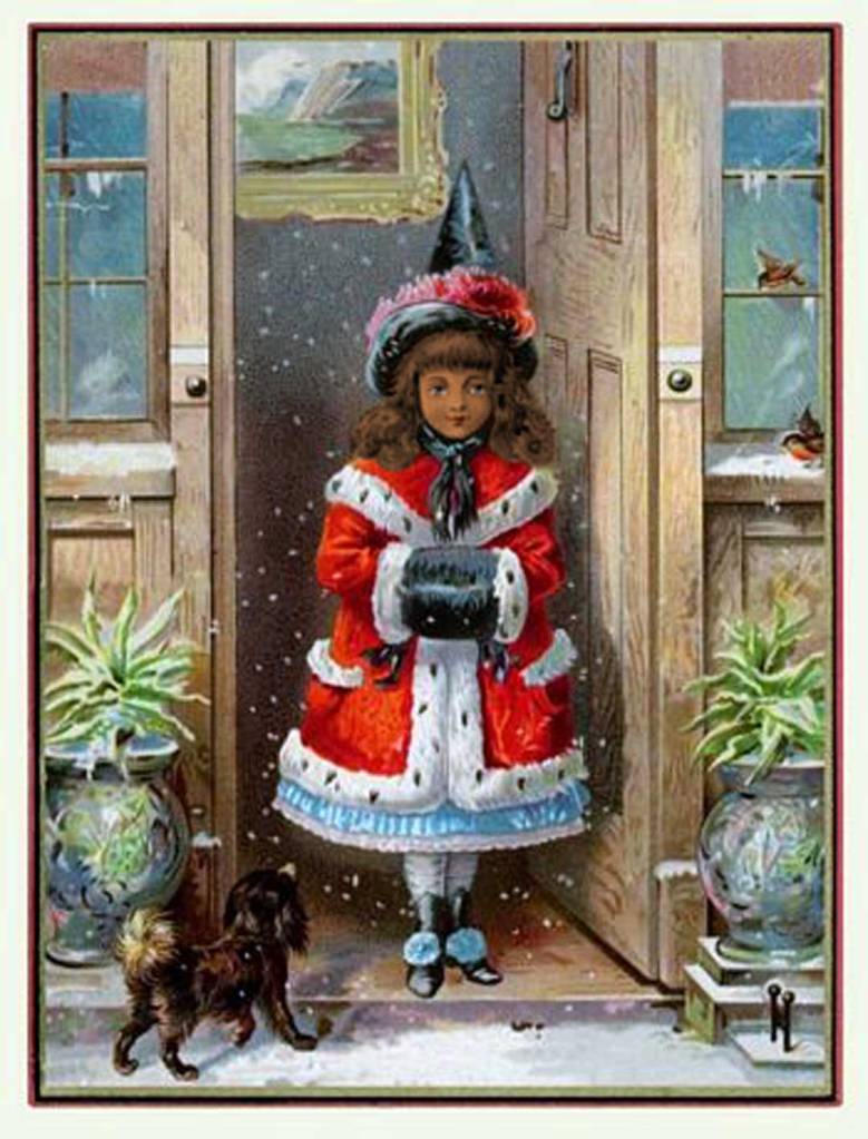 Victorian Christmas Card By Unknown Artist Edited by Afura Fareed