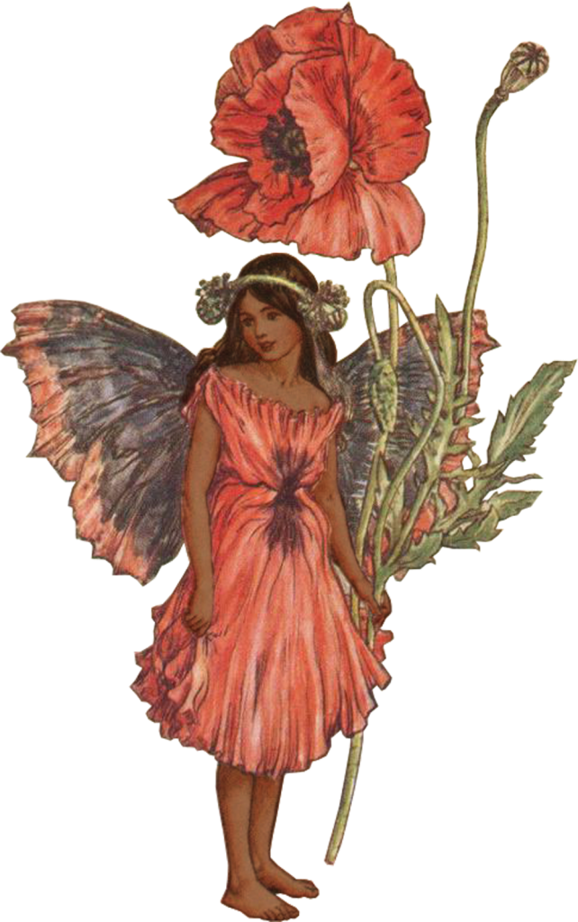 vintage faerie with flower