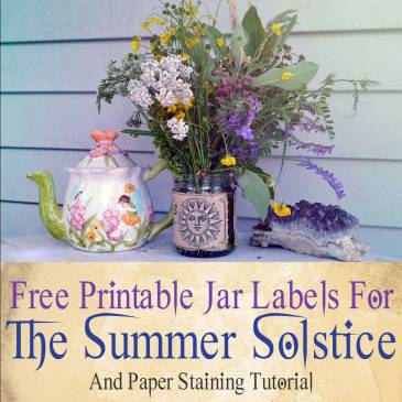 free printable summer solstice jar labels