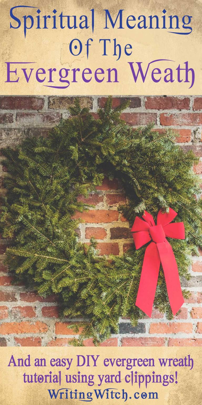 Spiritual meaning of evergreen and DIY wreath for the Winter Solstice