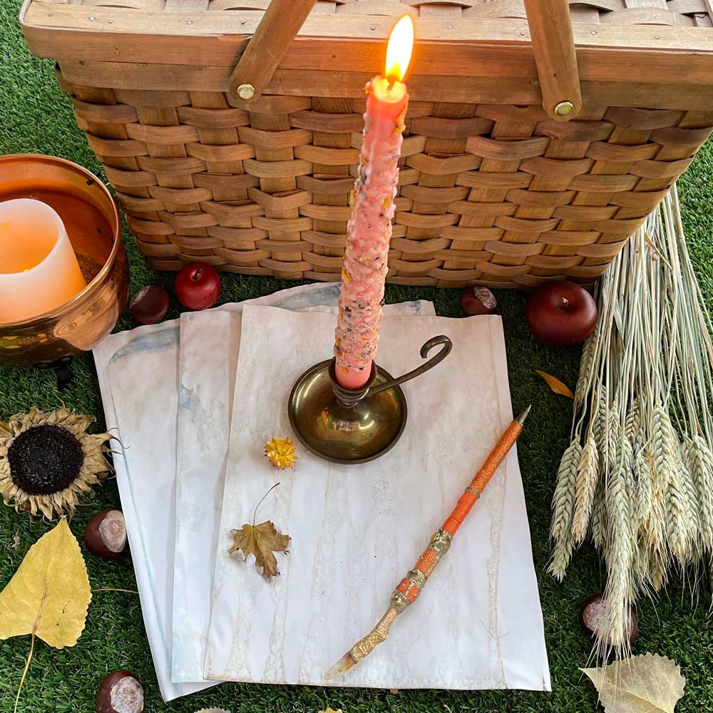 Taper Spell Candle Writing Ritual Set